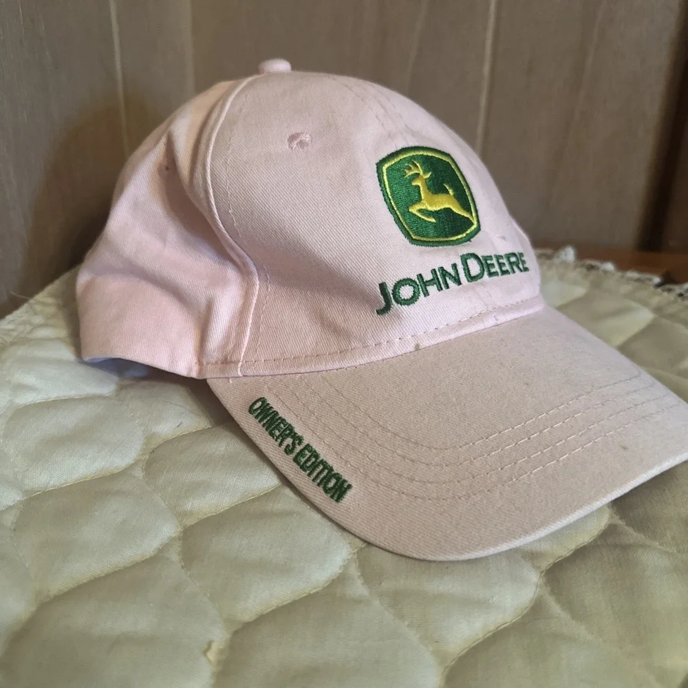 Pink Official Cotton John Deere Ball cap Owner's Edition Adjustable